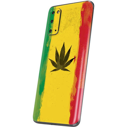 Marijuana Rasta Distressed Galaxy S20 Skin