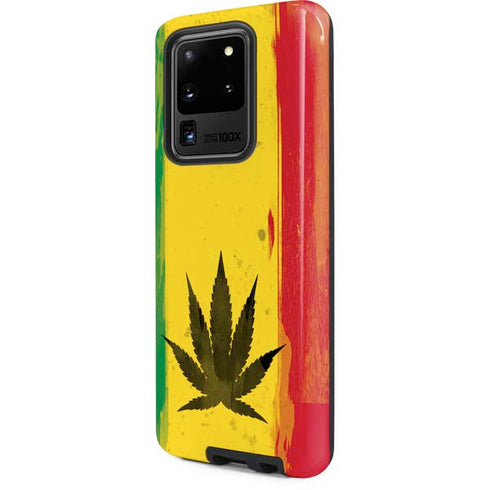Marijuana Rasta Distressed Galaxy S20 Ultra 5G Pro Case