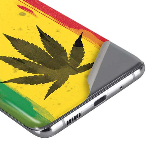 Marijuana Rasta Distressed Galaxy S20 Ultra 5G Skin