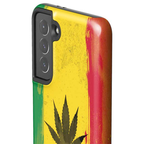Marijuana Rasta Distressed Galaxy S21 5G Pro Case