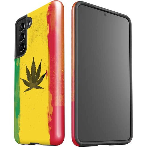 Marijuana Rasta Distressed Galaxy S21 5G Pro Case