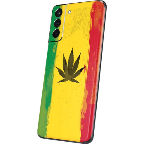Marijuana Rasta Distressed Galaxy S21 5G Skin