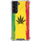 Marijuana Rasta Distressed Galaxy S22 Clear Case