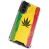 Marijuana Rasta Distressed Galaxy S22 Plus Clear Case