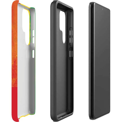 Marijuana Rasta Distressed Galaxy S22 Ultra Pro Case