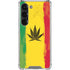 Marijuana Rasta Distressed Galaxy S23 Clear Case