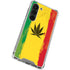 Marijuana Rasta Distressed Galaxy S23 Clear Case