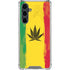 Marijuana Rasta Distressed Galaxy S23 FE Clear Case