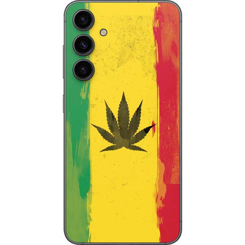 Marijuana Rasta Distressed Galaxy S23 FE Skin