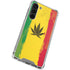 Marijuana Rasta Distressed Galaxy S23 Plus Clear Case