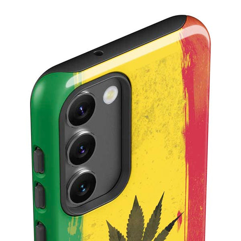 Marijuana Rasta Distressed Galaxy S23 Plus Pro Case