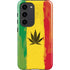 Marijuana Rasta Distressed Galaxy S23 Pro Case