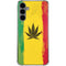Marijuana Rasta Distressed Galaxy S24 Plus Clear Case
