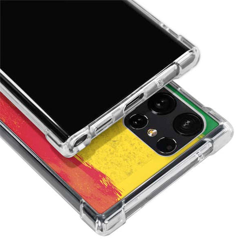 Marijuana Rasta Distressed Galaxy S24 Ultra Clear Case