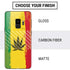 Marijuana Rasta Distressed Galaxy S9 Skin