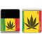 Marijuana Rasta Distressed Galaxy Z Flip3 5G Skin