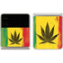 Marijuana Rasta Distressed Galaxy Z Flip3 5G Skin