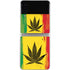 Marijuana Rasta Distressed Galaxy Z Flip3 5G Skin