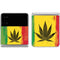 Marijuana Rasta Distressed Galaxy Z Flip4 5G Skin