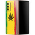 Marijuana Rasta Distressed Galaxy Z Fold2 5G Skin