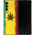 Marijuana Rasta Distressed Galaxy Z Fold3 5G Skin