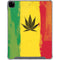 Marijuana Rasta Distressed iPad Pro 12.9in (2020) Clear Case
