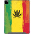 Marijuana Rasta Distressed iPad Pro 12.9in (2020) Clear Case