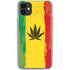 Marijuana Rasta Distressed iPhone 11 Clear Case