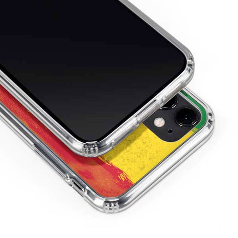 Marijuana Rasta Distressed iPhone 11 Clear Case