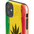 Marijuana Rasta Distressed iPhone 11 Impact Case
