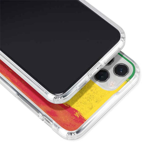 Marijuana Rasta Distressed iPhone 11 Pro Clear Case