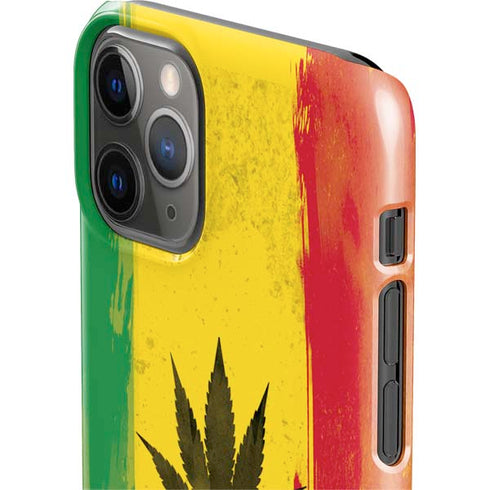 Marijuana Rasta Distressed iPhone 11 Pro Lite Case