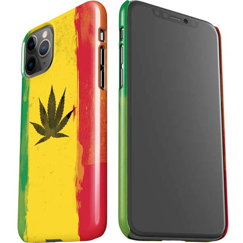 Marijuana Rasta Distressed iPhone 11 Pro Lite Case