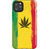 Marijuana Rasta Distressed iPhone 11 Pro Max Impact Case