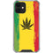 Marijuana Rasta Distressed iPhone 12 Clear Case