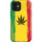 Marijuana Rasta Distressed iPhone 12 Impact Case
