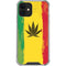Marijuana Rasta Distressed iPhone 12 Mini Clear Case