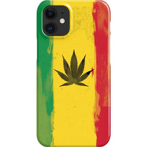 Marijuana Rasta Distressed iPhone 12 Mini Lite Case
