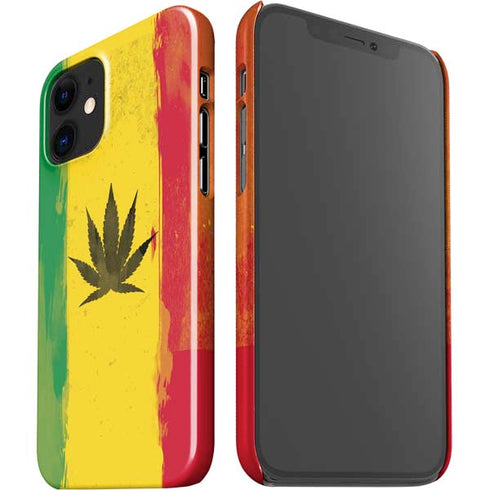 Marijuana Rasta Distressed iPhone 12 Mini Lite Case