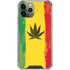 Marijuana Rasta Distressed iPhone 12 Pro Clear Case