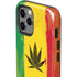 Marijuana Rasta Distressed iPhone 12 Pro Impact Case