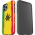 Marijuana Rasta Distressed iPhone 12 Pro Impact Case