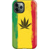 Marijuana Rasta Distressed iPhone 12 Pro Max Impact Case
