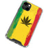 Marijuana Rasta Distressed iPhone 13 Clear Case