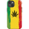 Marijuana Rasta Distressed iPhone 13 Impact Case