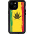 Marijuana Rasta Distressed iPhone 13 Mini Waterproof Case