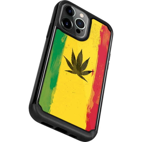 Marijuana Rasta Distressed iPhone 13 Pro Cargo Case