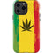 Marijuana Rasta Distressed iPhone 13 Pro Max Impact Case