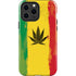 Marijuana Rasta Distressed iPhone 13 Pro Max Impact Case