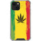 Marijuana Rasta Distressed iPhone 14 Clear Case